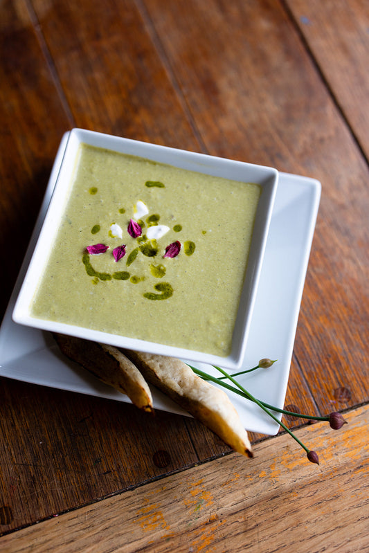 Asparagus Potato Truffle Cream Soup