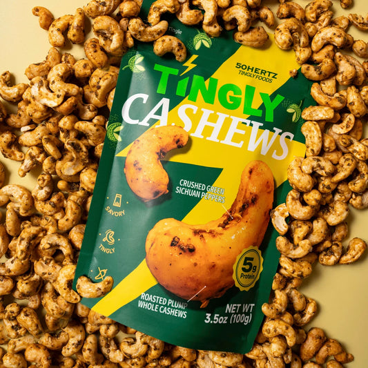 50 Hertz Tingly Cashews and Peanuts