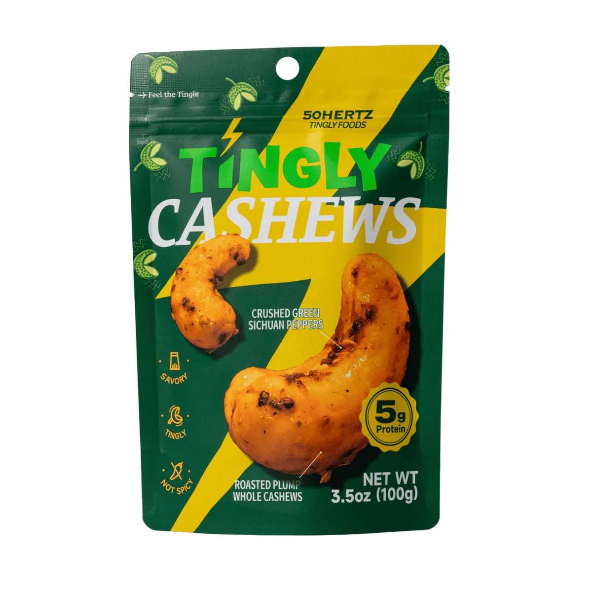 50 Hertz Tingly Cashews and Peanuts