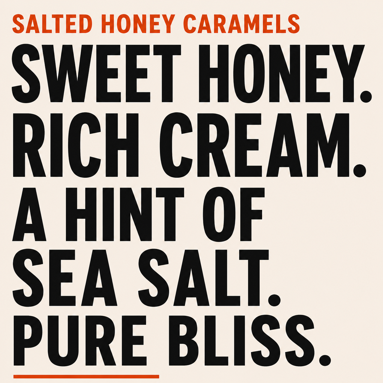 Salted Honey Caramels