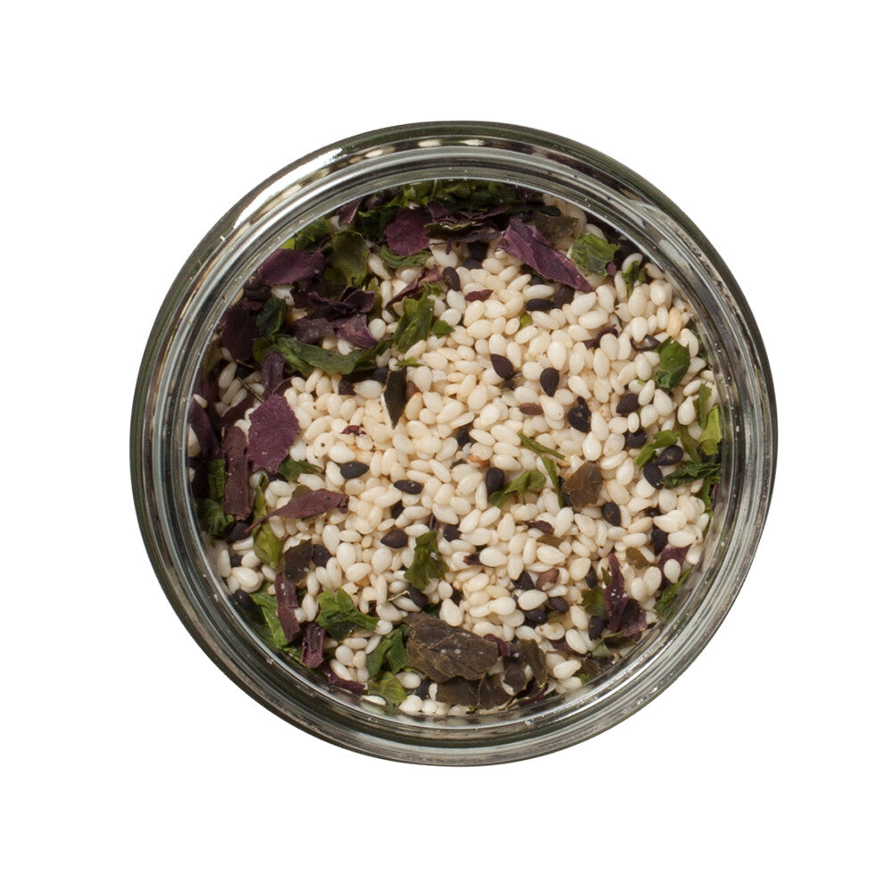  Eden Seaweed Gomasio, Sesame Salt, Organic Sesame Seeds, Sea  Salt, Dulse, Nori, and Kombu, Macrobiotic, Furikake, Seasoning, 3.5 oz  glass jar (2-Pack) : Grocery & Gourmet Food